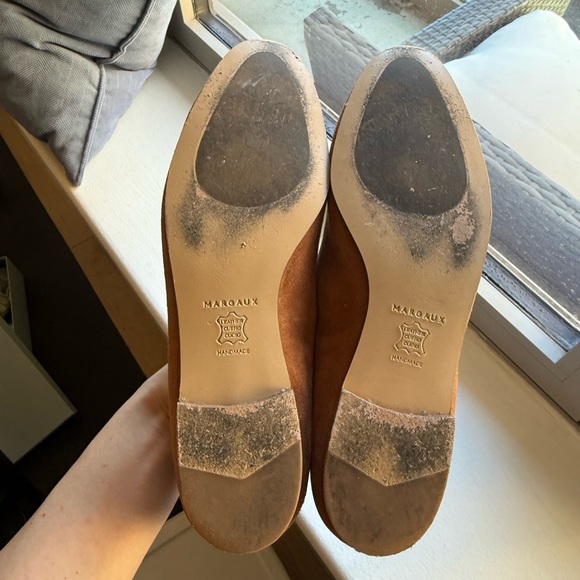 Margaux Womens Tan Camel Suede Slip-Ons Loafers 41.5 - Picture 10 of 16